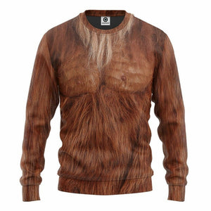 3D Bigfoot Costume Tshirt Hoodie Apparel