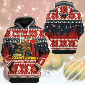 3D Bigfoot Ugly Sweater