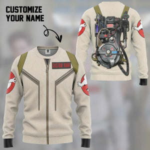 3D Ghostbusters Venkman Hero Custom Name Tshirt Hoodie Apparel