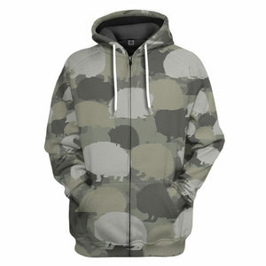 3D Hedgehog Camo Custom Tshirt Hoodie Apparel