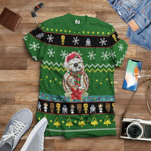 3D Christmas Custom Tshirt Fleece Hoodie Apparel