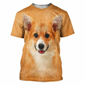 3D Corgi Cosplay Custom Tshirt Hoodie Appreal