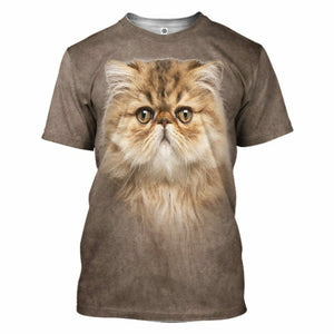 3D Persian Cat Tshirt Hoodie Apparel