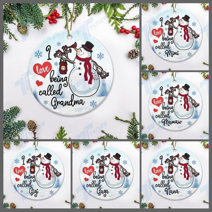Christmas I Love Being Called Circle Ornament, Christmas Gift, Christmas Decoration