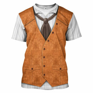 3D Cowboy Gear Cosplay Custom Shirt