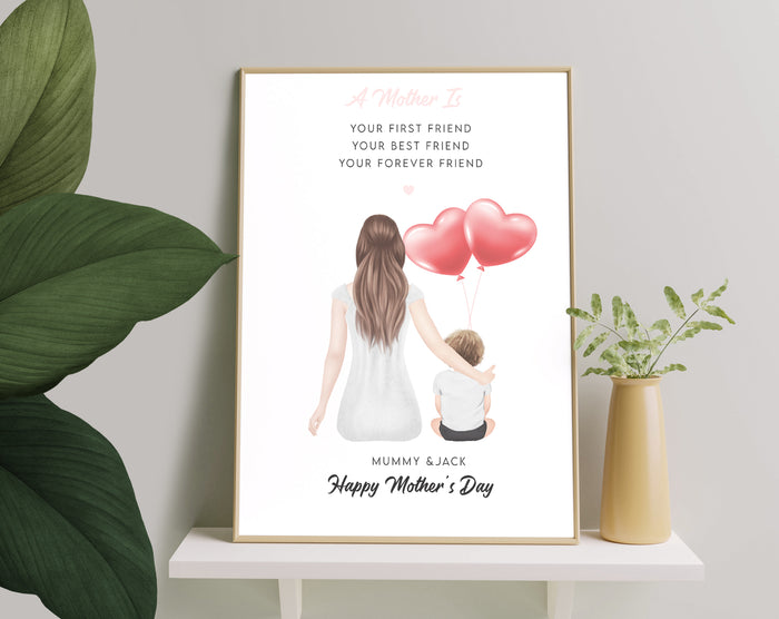 Personalized Picture A meaningful Gift For Mom, Unique Mothers Day Present, Gift For Mum, Mothers's Day Print, Mothers Day Gift From Daughter, Personalised Mothers Day Gift