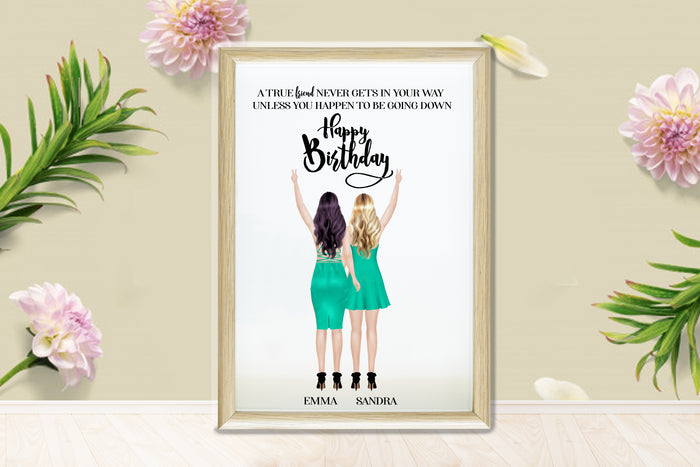 Personalized Picture Besties Print, Exclusive Best Friends Print, Friends Portrait, Best Friends Gift, Friendship Print, Best Friends Gift, Mothers Day Gift, Besties Gift