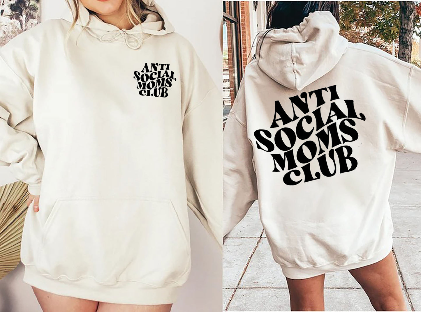 Anti Social Moms Club Hoodie, Anti Social Lifting Club Hoodie, Workout Apparel, Gift for Mom, Birthday Gift