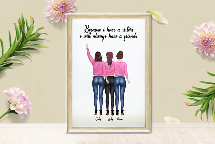 Personalized Picture Personalized Unique Gift, Best friend print, Best friend gifts, Friendship prints, Friendship Gift, Gift for Her, Gift For Mum, Gift For Sister