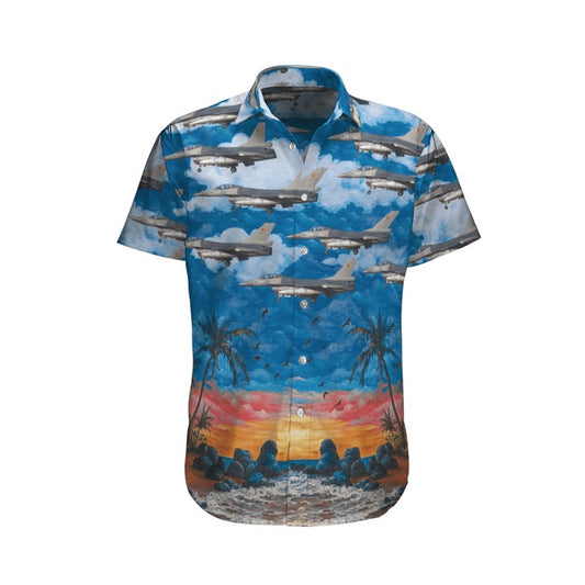 Belgian Air Force General Dynamics (SABCA) F-16AM Fighting Falcon (401) Hawaiian Shirt,Hawaiian Shirt Gift,Christmas Gift