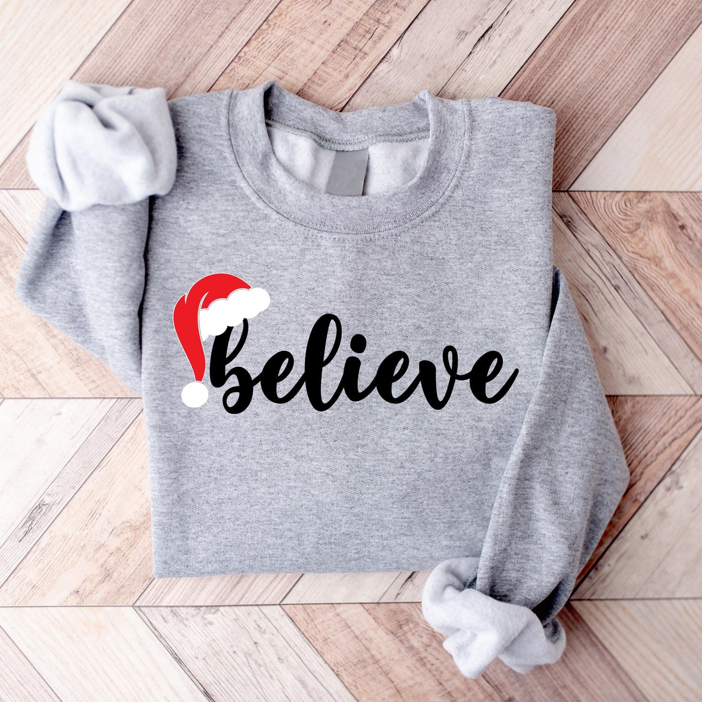 Believe Christmas Sweatshirt, Merry Christmas Shirt, Christmas Party Sweatshirt, Winter Sweatshirt,Christmas Family Gift, Holiday Sweatshirt