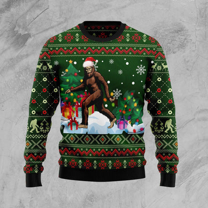Big Foot snow Xmas Ugly Christmas Sweater, Christmas Gift, Gift Christmas 2024