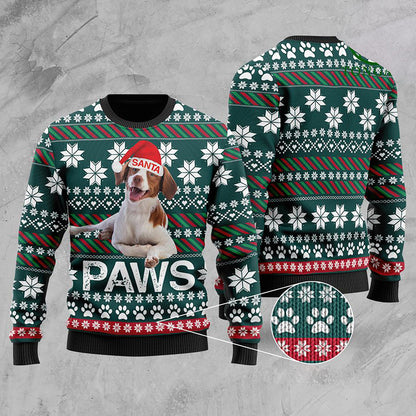 Brittany Santa Printed Christmas Ugly Sweater, Christmas Ugly Sweater, Christmas Gift, Gift Christmas 2024