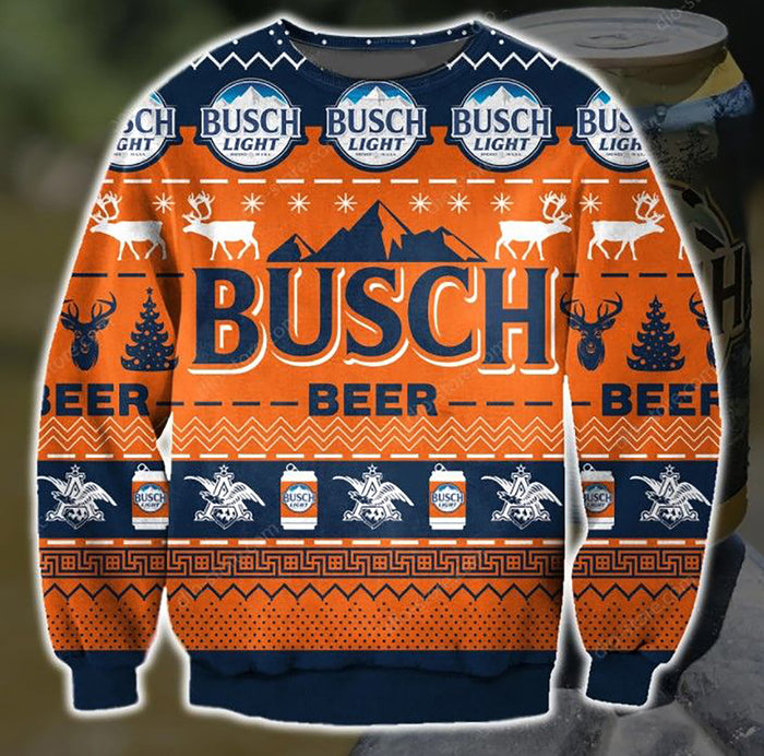 Busch Light Beer Orange Ugly Sweater Christmas Tshirt Hoodie Apparel,Christmas Ugly Sweater,Christmas Gift,Gift Christmas 2022