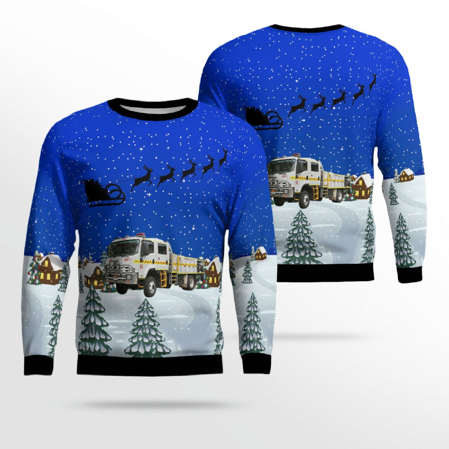 Bush Fire Service Isuzu Rural Tanker Ugly Sweater, Christmas Ugly Sweater, Christmas Gift, Gift Christmas 2024