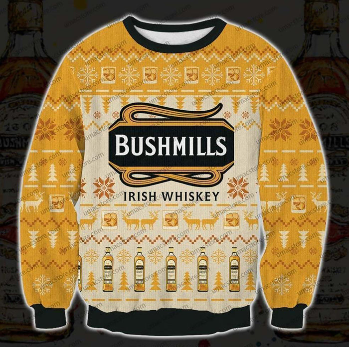 Bushmills Irish whiskey 3D Print Christmas Sweater Tshirt Hoodie Apparel,Christmas Ugly Sweater,Christmas Gift,Gift Christmas 2022