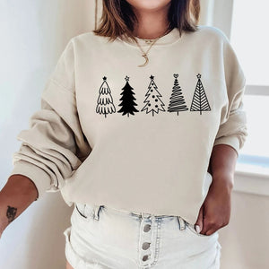 Christmas Sweatshirt, Christmas Sweater, Christmas Crewneck, Christmas Tree Sweatshirt, Holiday Sweaters for Women, Winter Sweatshirt