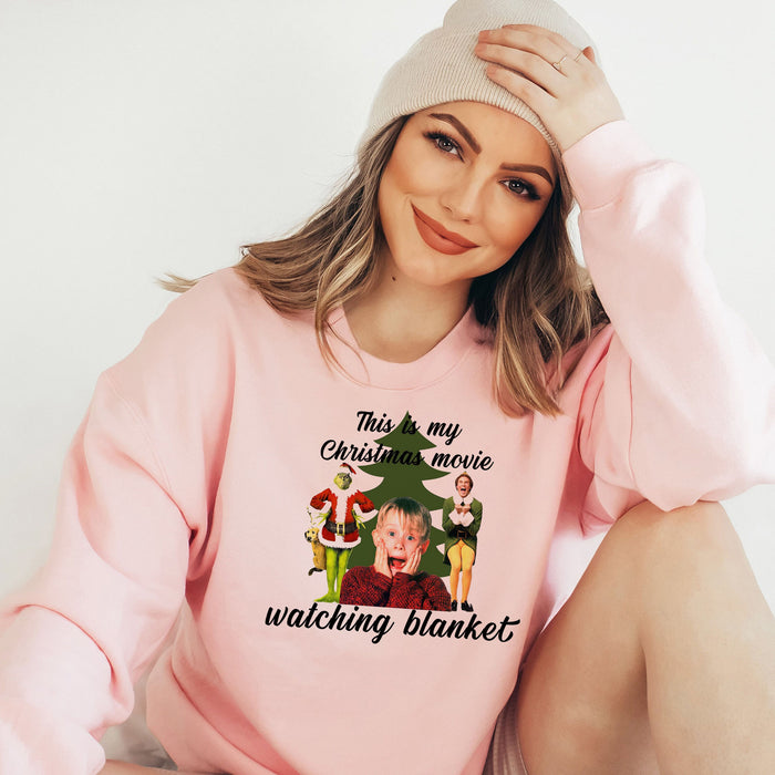 Christmas Moving Watching Sweatshirt, This is my Hallmark Christmas Movie Watching Shirt, Christmas Sweatshirt, Gift for Her