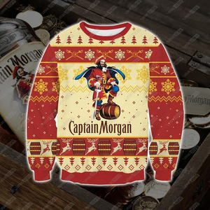 Captain Morgan Print Ugly Christmas Sweater Tshirt Hoodie Apparel,Christmas Ugly Sweater,Christmas Gift,Gift Christmas 2024