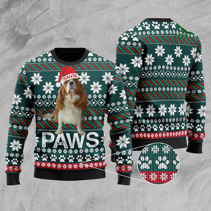 Cavalier King Charles Spaniel Santa Printed Christmas Sweater, Christmas Gift, Gift Christmas 2024