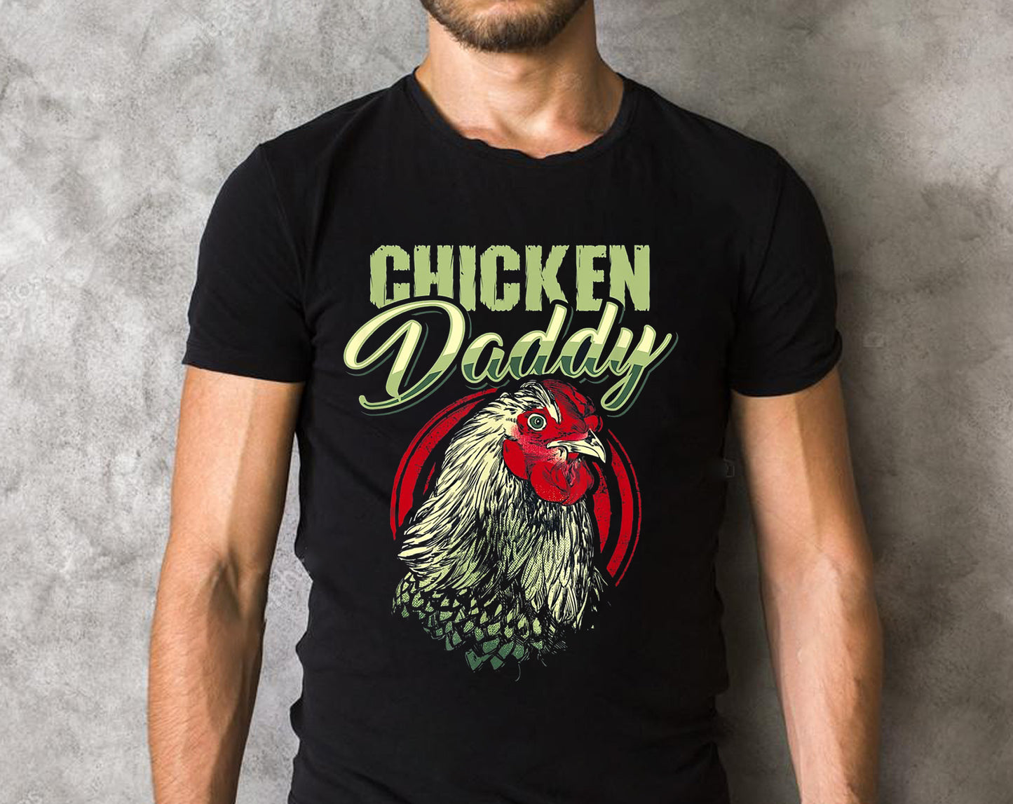 Chicken Daddy Chicken Dad Farmer Poultry Farmer T-Shirt