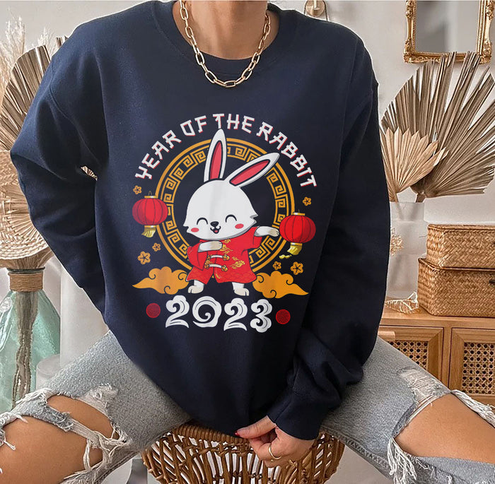 Chinese New Year 2023 Year Of The Rabbit Women Men Kids Sweatshirt, Lunar New Year 2023 Shirt