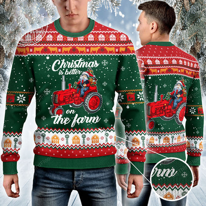 Christmas Is Better On The Farm Ugly Christmas Sweater, Christmas Gift, Gift Christmas 2024