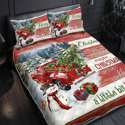 Christmas Means A Little Bit More Quilt Bedding Bedroom Set Bedlinen 3D,Bedding Christmas Gift,Bedding Set Christmas