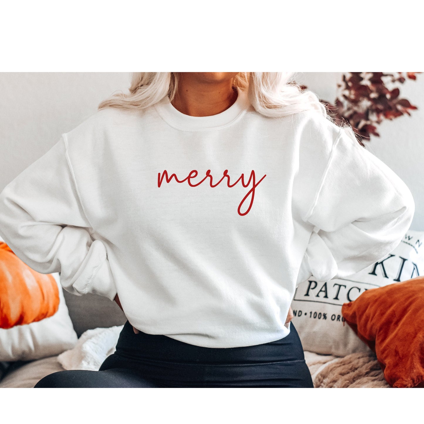 Christmas Sweatshirt, Cute Christmas Shirts for Women, Christmas Gifts for Women Merry Shirt, Christmas Crewneck, Christmas Sweatshirts