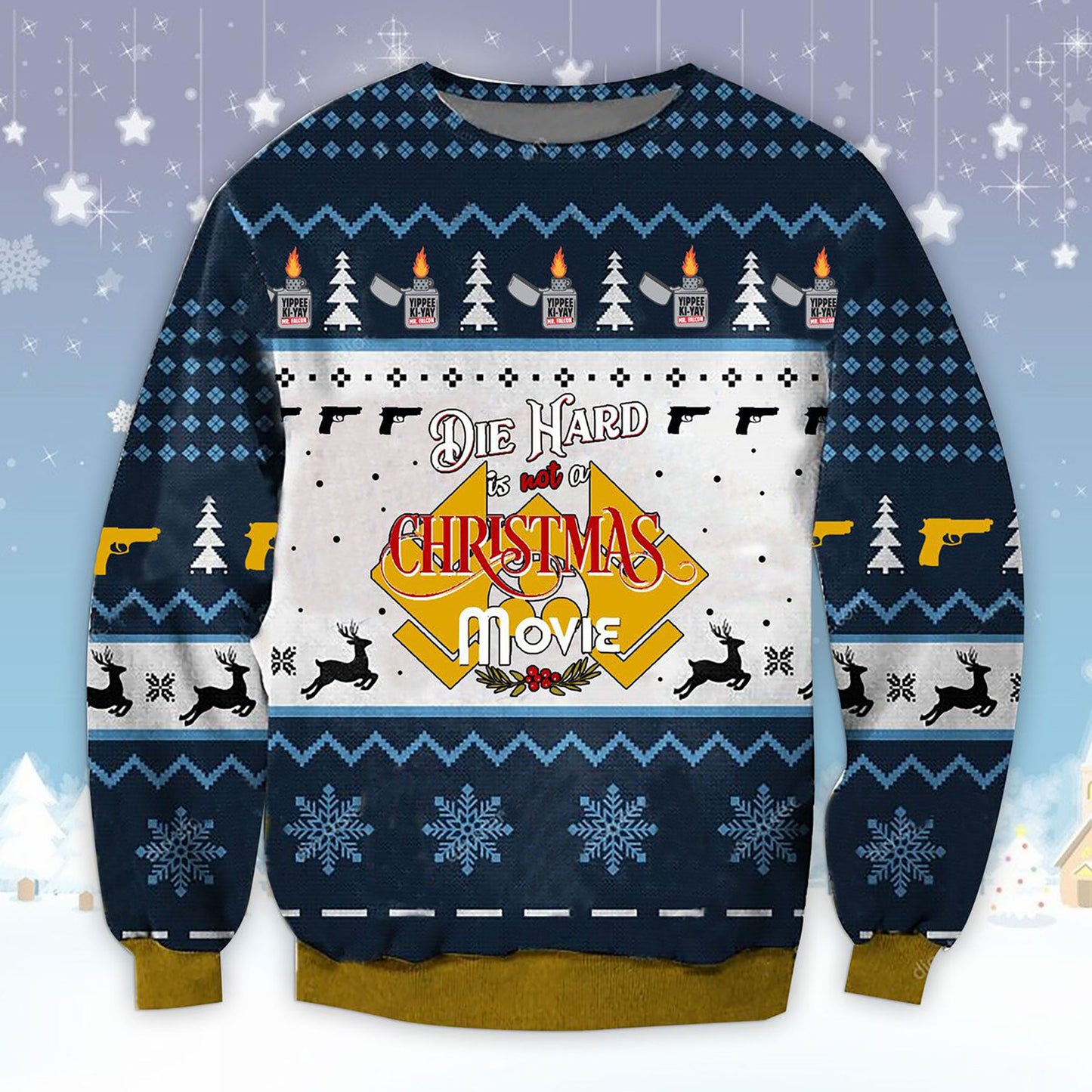Die Hard Movie Christmas Ugly Sweatshirt, Christmas Ugly Sweater, Christmas Gift, Gift Christmas 2024