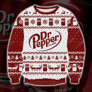 Dr Pepper 3D Print Christmas Sweater, Christmas Ugly Sweater, Christmas Gift, Gift Christmas 2024