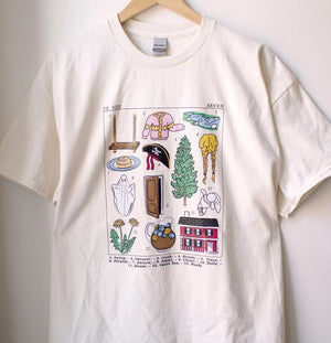 Folklore Seven Inspired T-Shirt Botanical Illustration