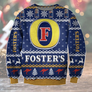 Fosters Beer Ugly Sweater Christmas, Christmas Ugly Sweater, Christmas Gift, Gift Christmas 2024