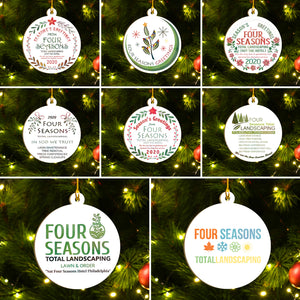 Four Seasons Total Landscaping Ornaments Set, Funny Christmas Ornaments Family Gift Idea