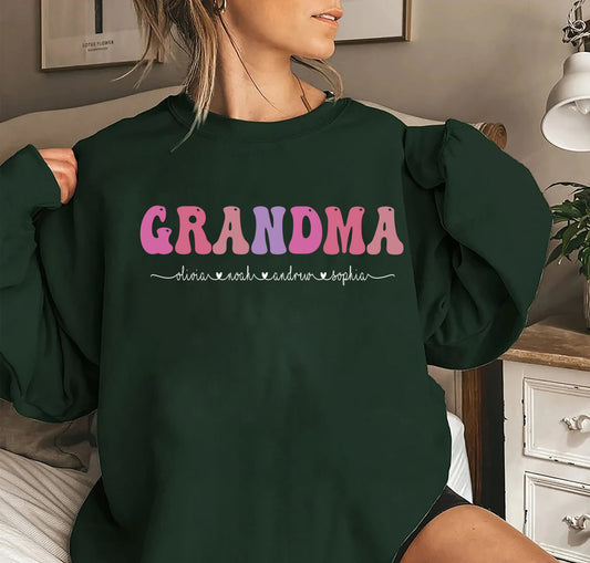 Grandma Sweatshirt, Personalized Gifts for Her, Custom Sweatshirt, Christmas Gifts, Gifts for Nana, Gigi Gifts Shirts sweatshirt