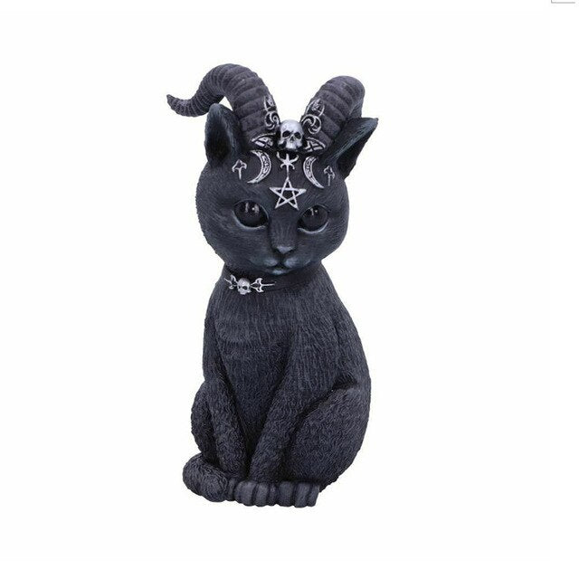 Halloween Decorations Magic Cats Resin Crafts Sculptures Window Tabletop Decorations Lawn Garden Garden Decorations Holiday Gift