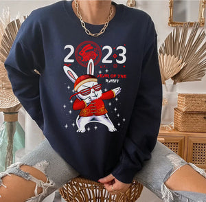 Happy Lunar Rabbit New Year 2023 Sweatshirt, Chinese Sweatshirt, Lunar Rabbit New Year Sweatshirt