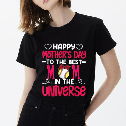 Happy Mothers Day Mom Baseball universe Shirt
