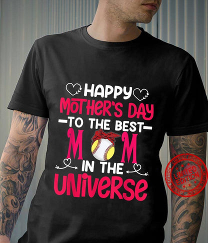 Happy Mothers Day Mom Baseball universe Shirt