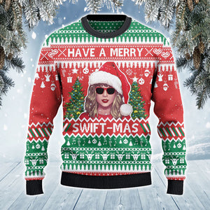 Have A Merry Swift mas Ugly Sweater, Christmas Ugly Sweater, Christmas Gift, Gift Christmas 2024