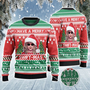 Have A Merry Swift mas Ugly Sweater, Christmas Ugly Sweater, Christmas Gift, Gift Christmas 2024