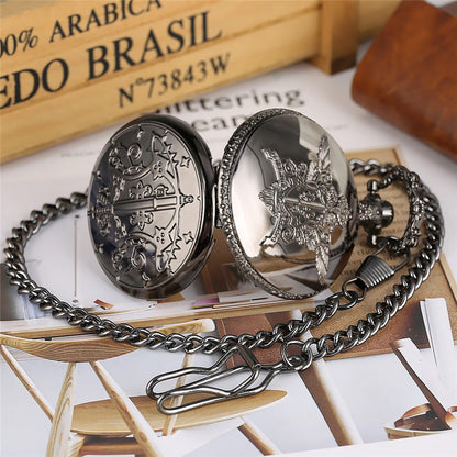 Japanese Anime Black Butler Quartz Pocket Watch Analog Slim Chain Necklace Pendant Chain Watch Fob Cosplay Hour