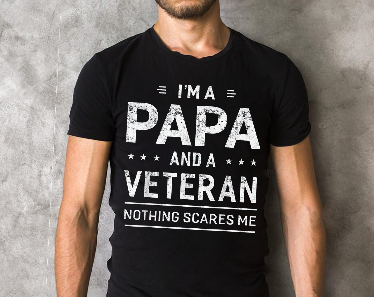 I'm A Papa And Veteran Men Grandpa Funny Sayings Gift T-Shirt