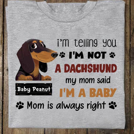 Ich sage Ihnen, ich bin kein Dackel personalisierte T-Shirt