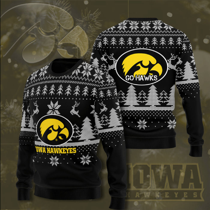 Iowa Hawkeyes Christmas Sweater, Christmas Ugly Sweater, Christmas Gift, Gift Christmas 2024