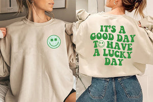 It's a Good Day to Have a Good Day Hoodie, Trendy Hoodie, Trendy Sweatshirt, Aesthetic Hoodie, Words on Back Hoodie, Cute Hoodie