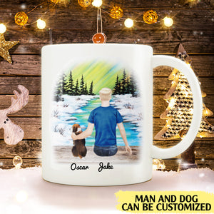 I work hard so my dog can have a better life personalised gift customized mug coffee mugs gifts custom christmas mugs