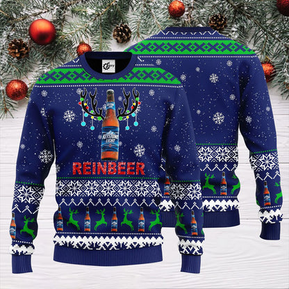Keystone Light Reinbeer Christmas Sweater, Christmas Ugly Sweater, Christmas Gift, Gift Christmas 2024