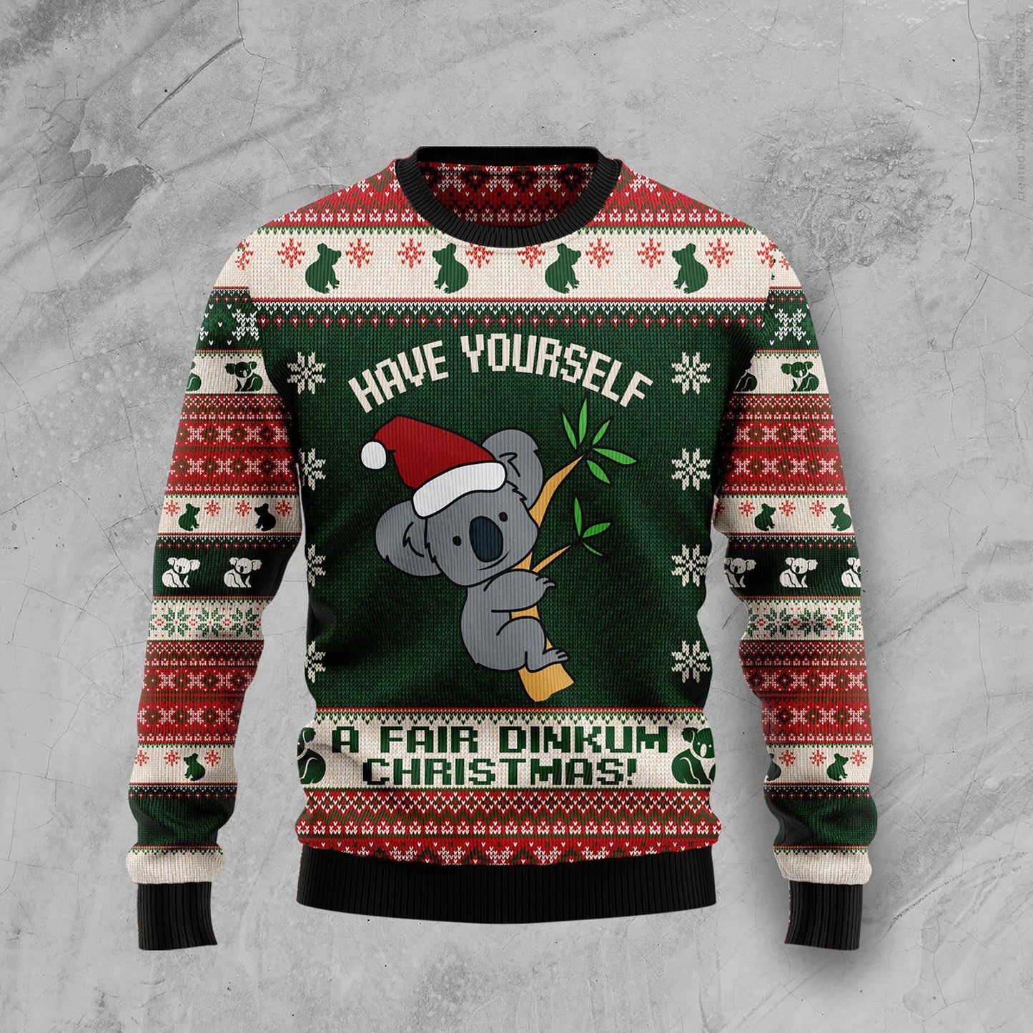 Koala Australian Fair Dinkum Christmas Ugly Christmas Sweater, Christmas Ugly Sweater, Christmas Gift, Gift Christmas 2024