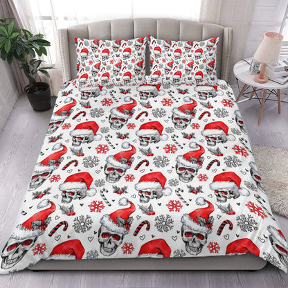 Lets Christmas With Skull Bedding Set Bedroom Set Bedlinen 3D,Bedding Christmas Gift,Bedding Set Christmas